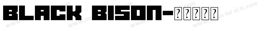 Black bison字体转换
